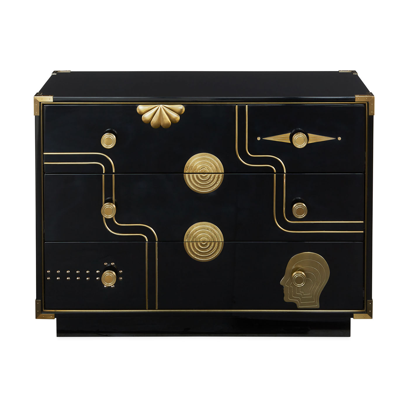 Abbodanza 3 Drawer Chest - styled view