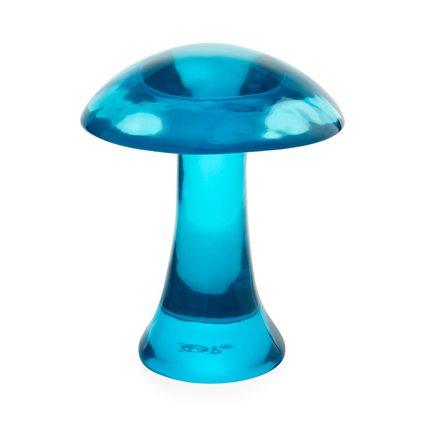 Acrylic Mushroom Objet Turquoise - styled view
