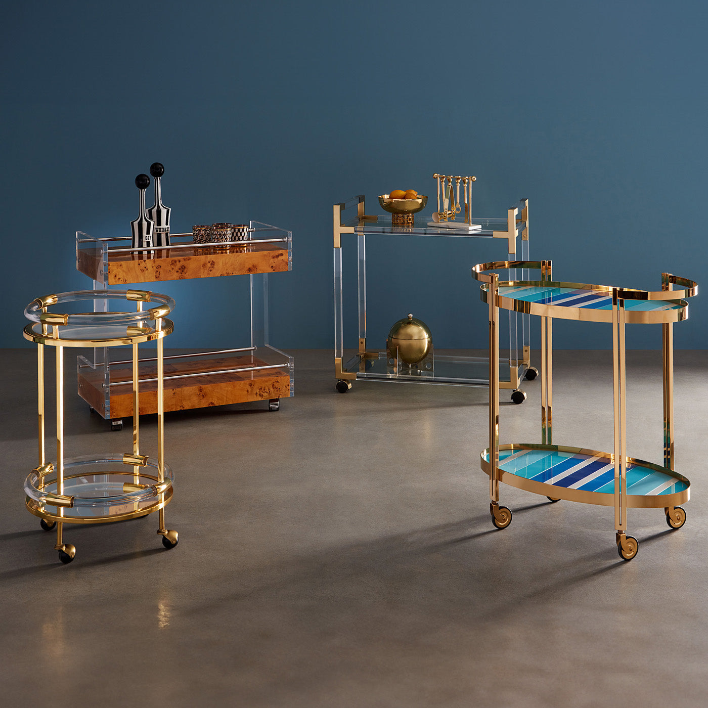 Ultramarine Bar Cart - group view
