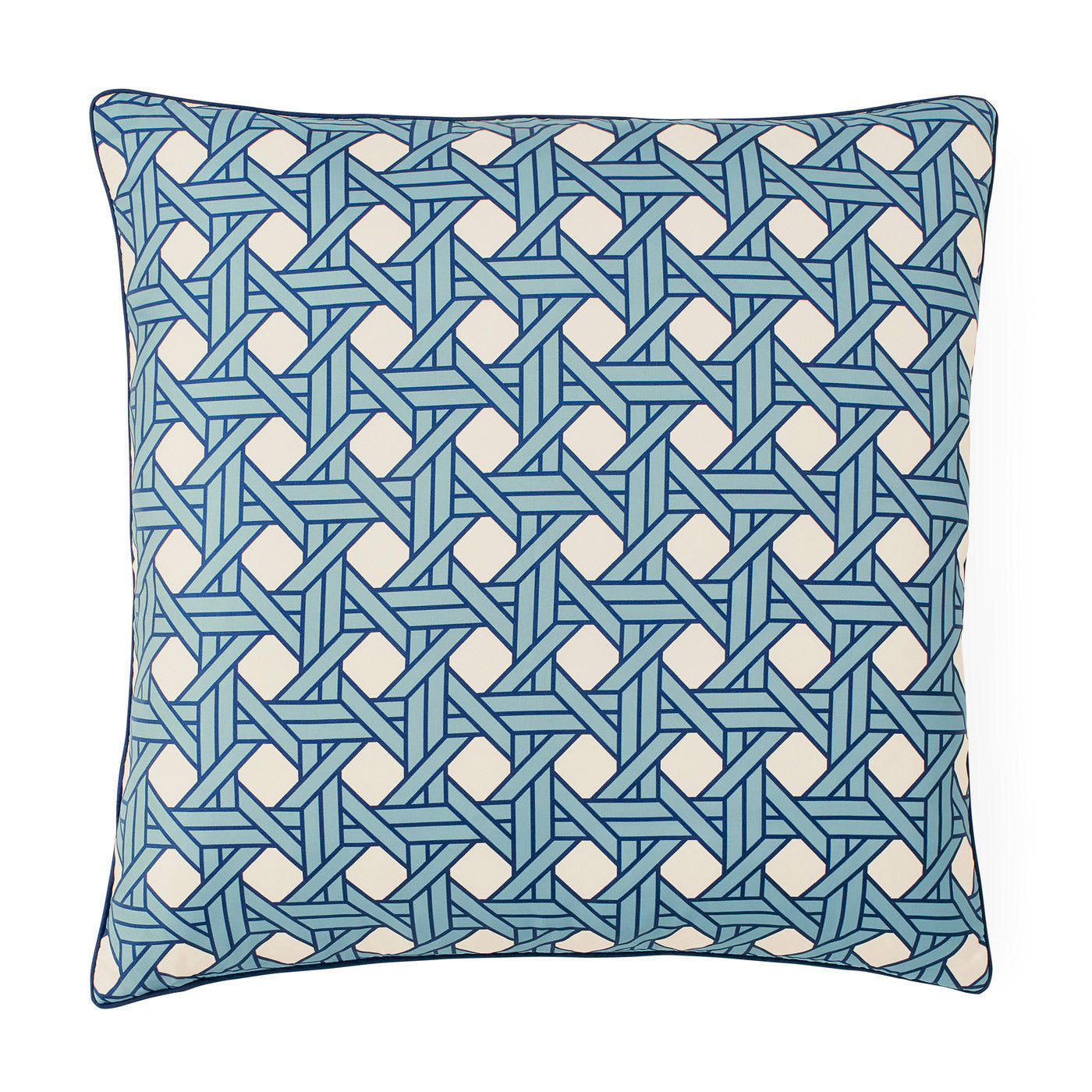 Basketweave Lavender Pillow - details view