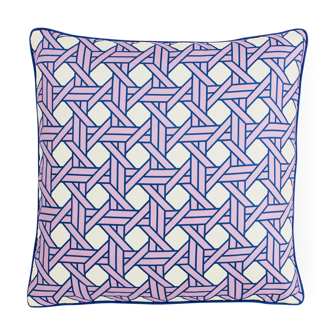 Basketweave Lavender Pillow - styled view