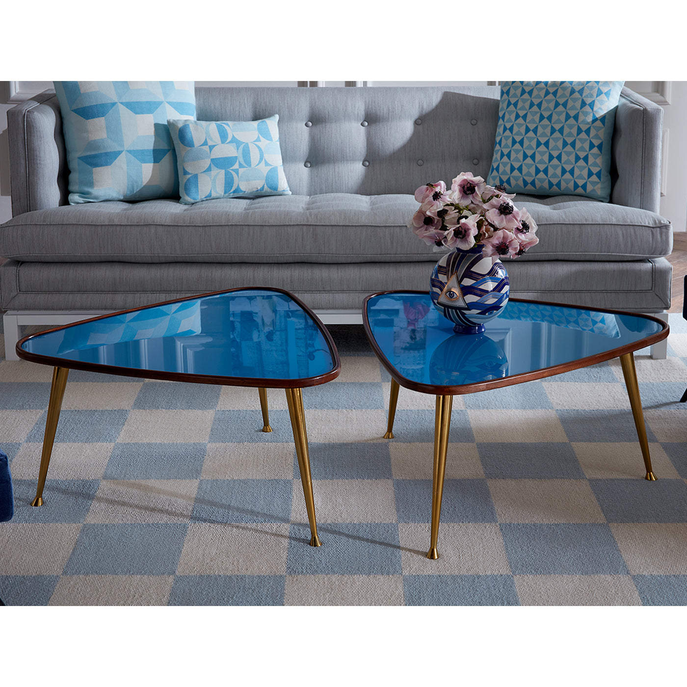 druggist pottery collection vignette - styled view