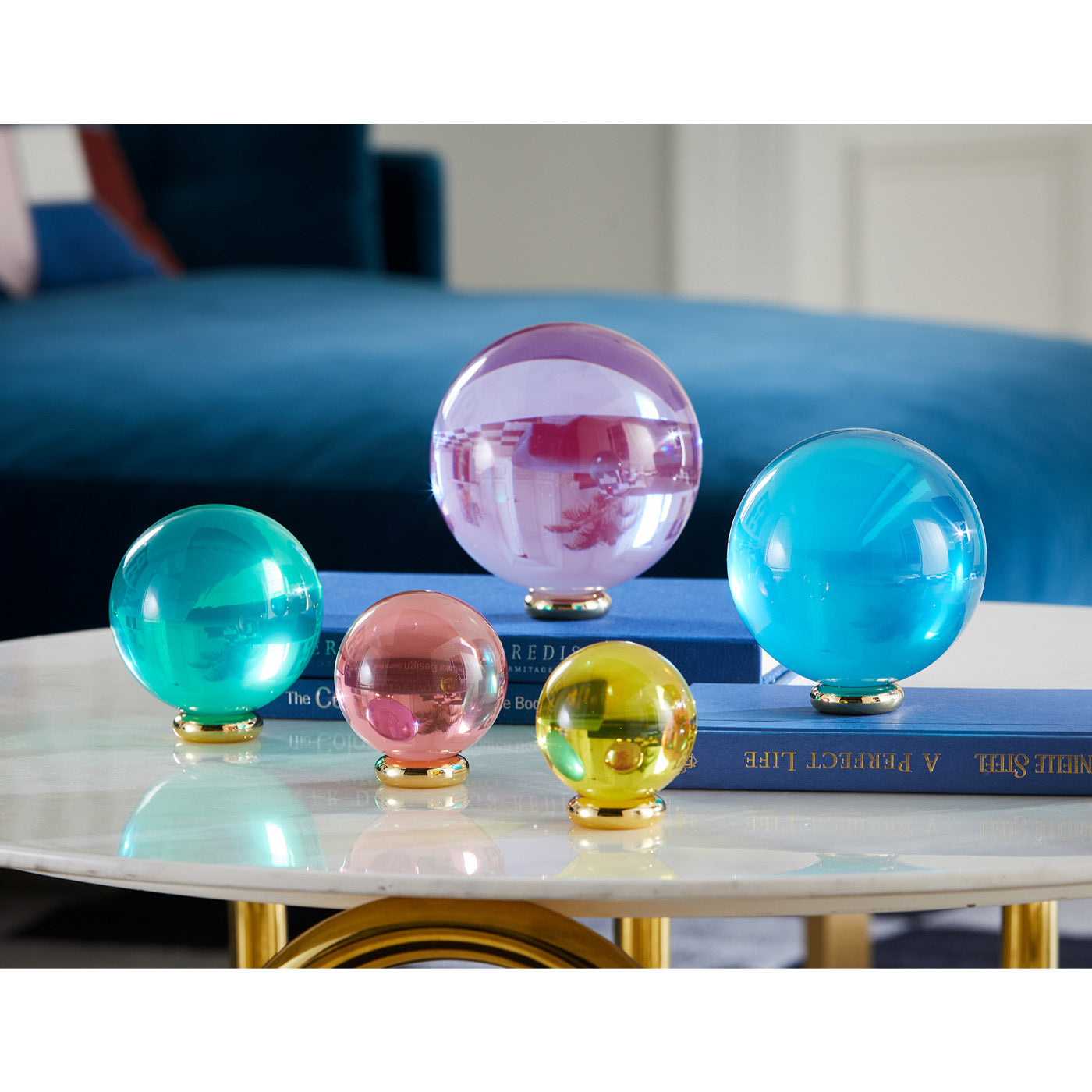 acrylic orb set details - styled view