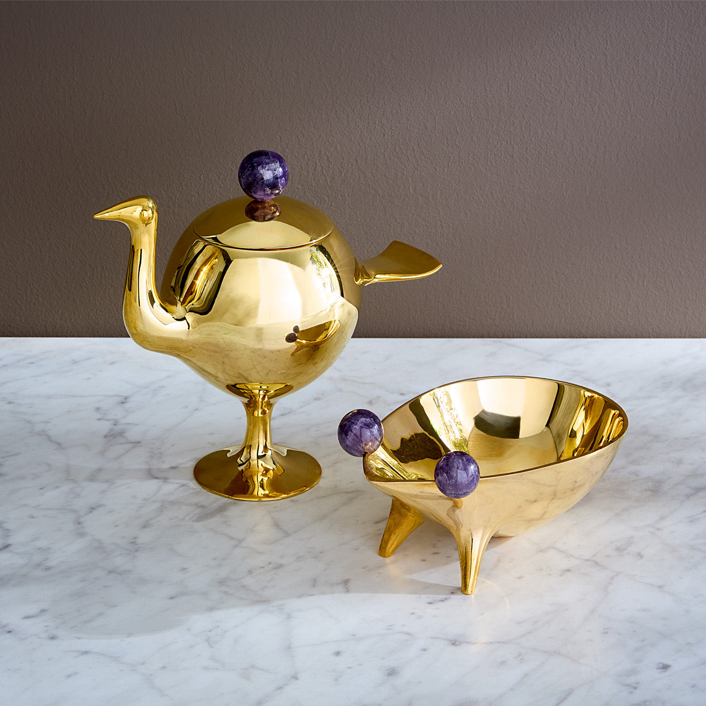 Brass Bird Box - styled view