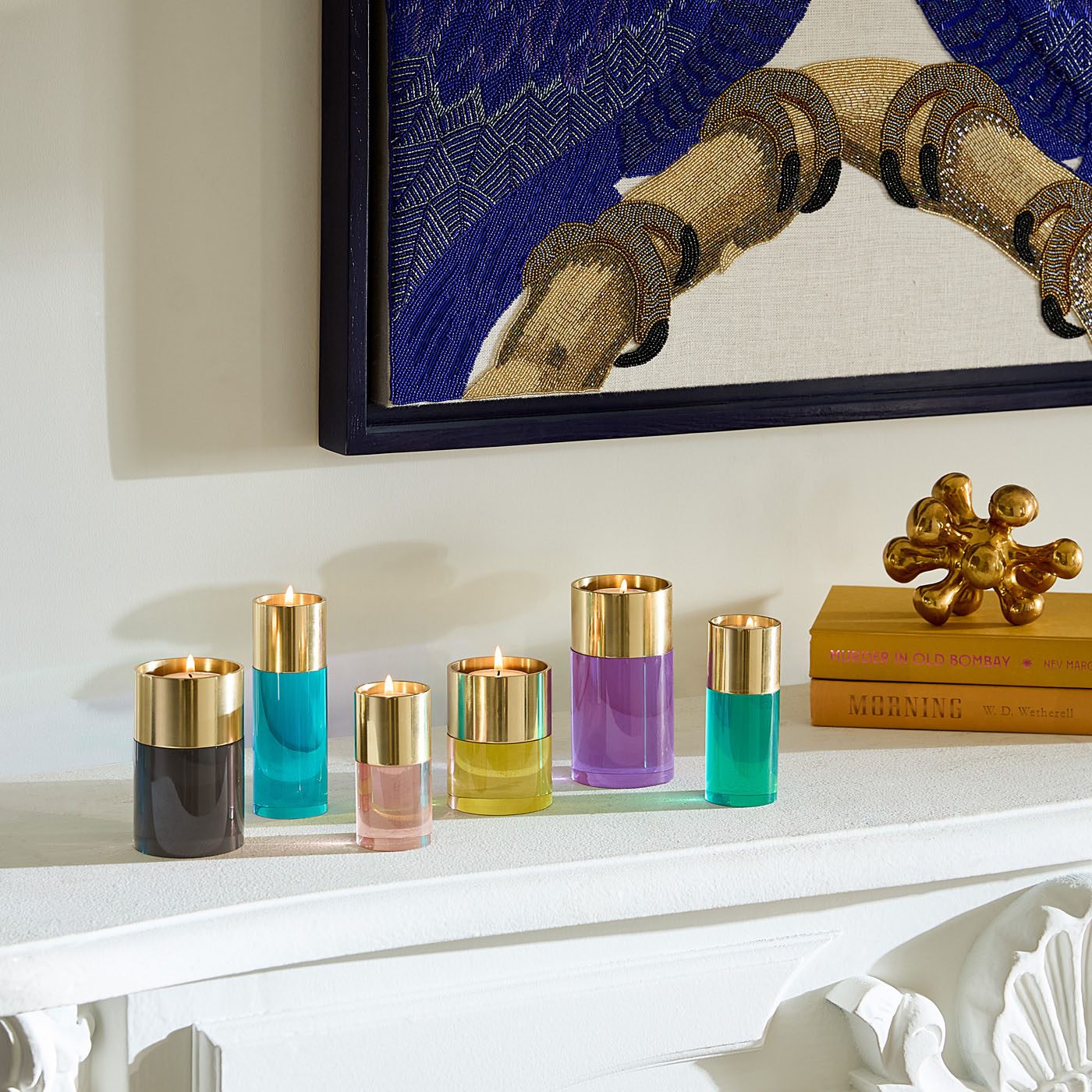 Jacques Candles Holder Multi - styled view