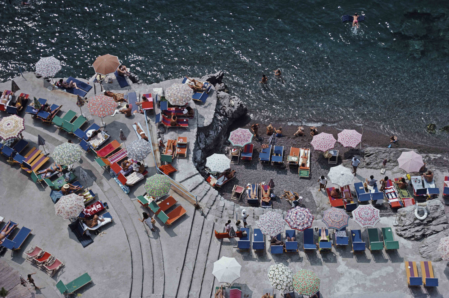 Slim Aarons "Positano Beach" Photograph