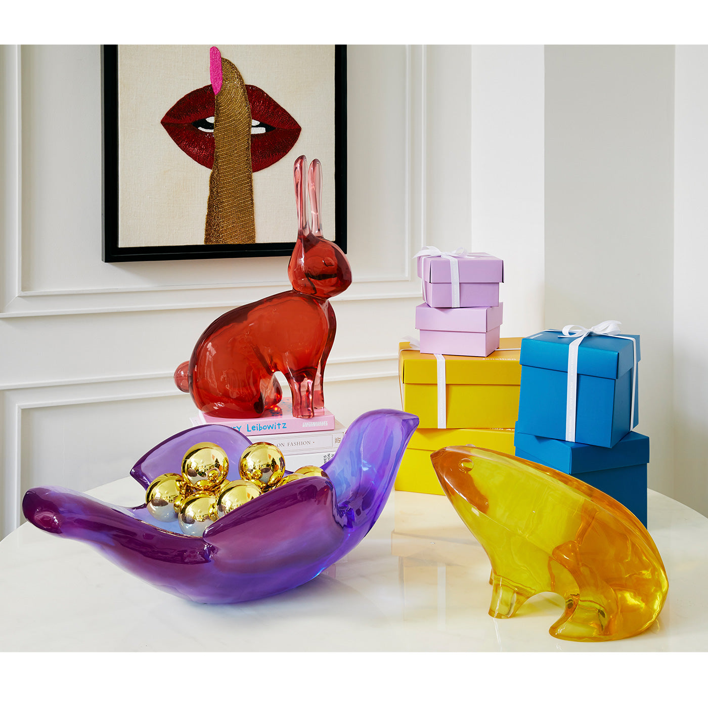 giant acrlyic decor collection holiday - styled view