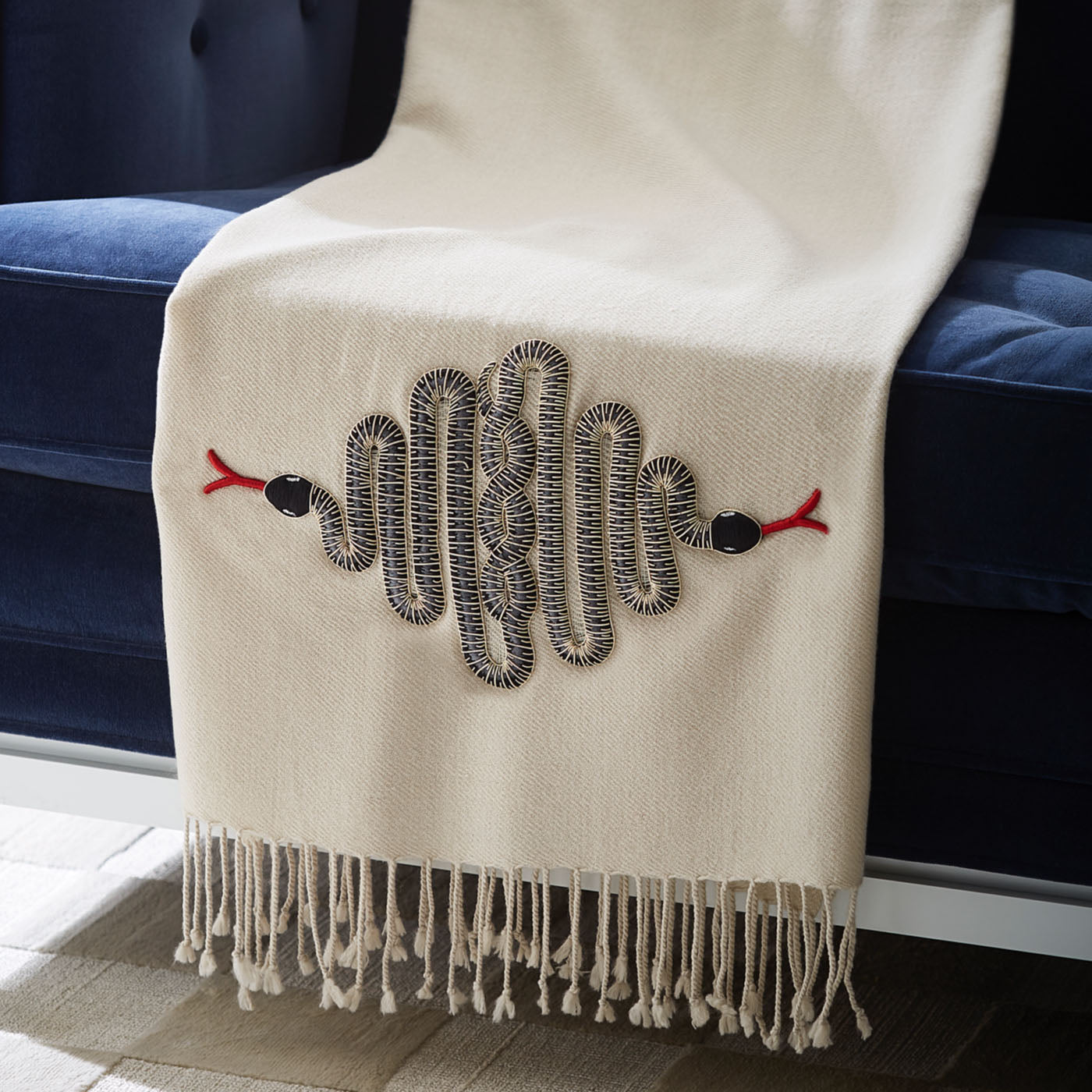 embellished throw collection - styled view