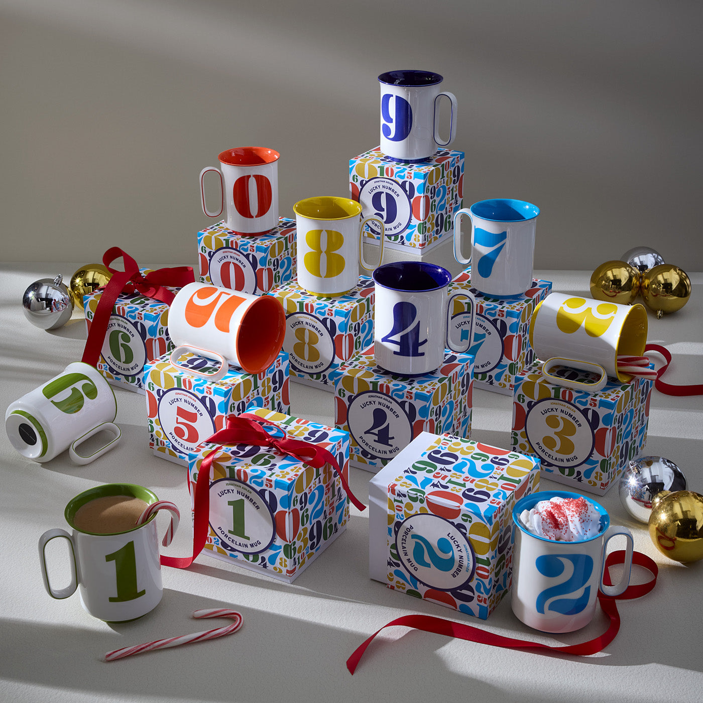 Lucky Number Mug Set - holiday shot