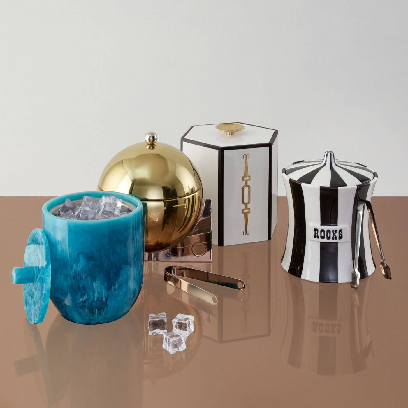berlin ice bucket with rocks bucket