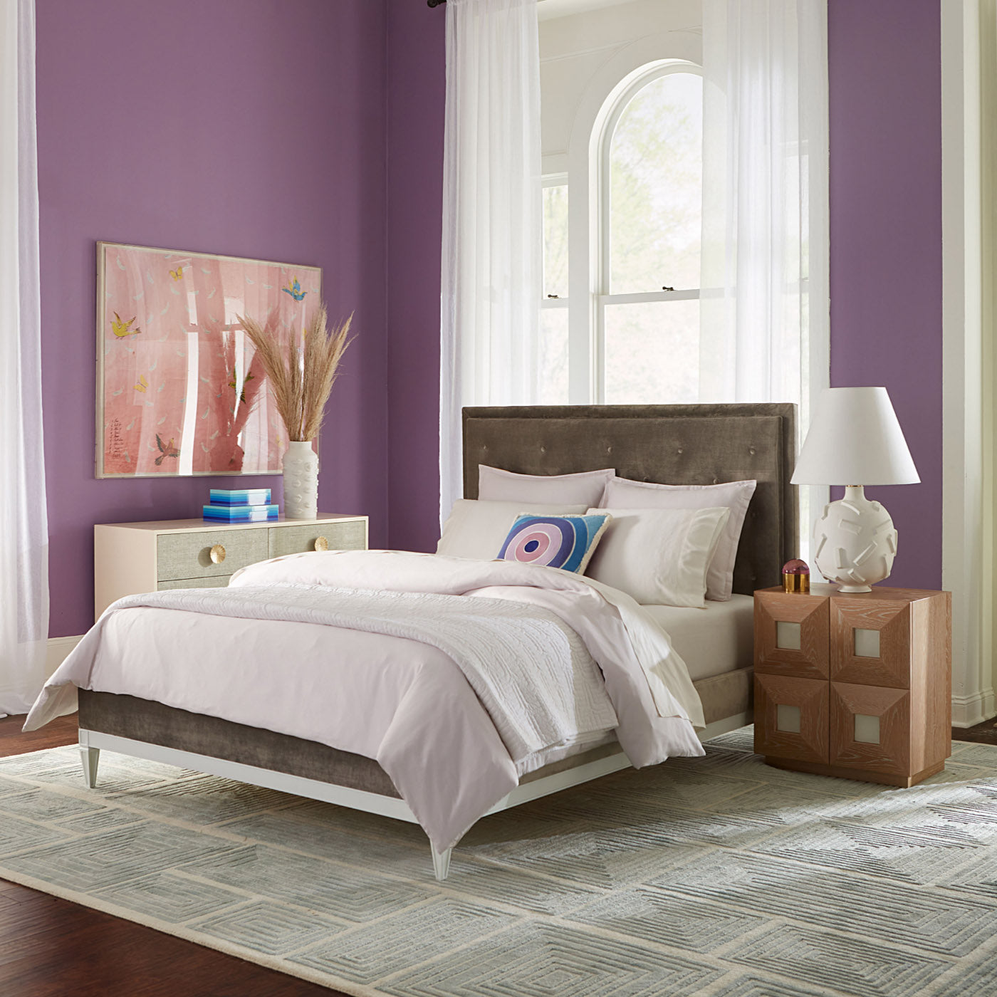 Paule Marrot Feathers with Wright Sofa