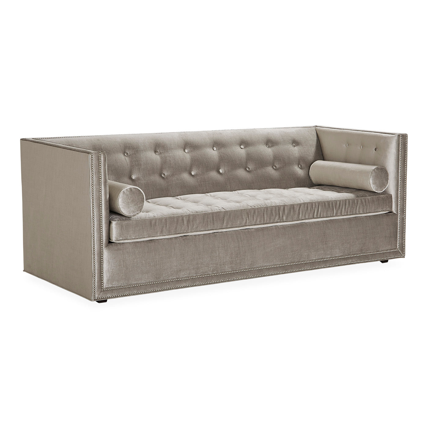 lampert sleeper sofa brussels charcoal velvet - alt view