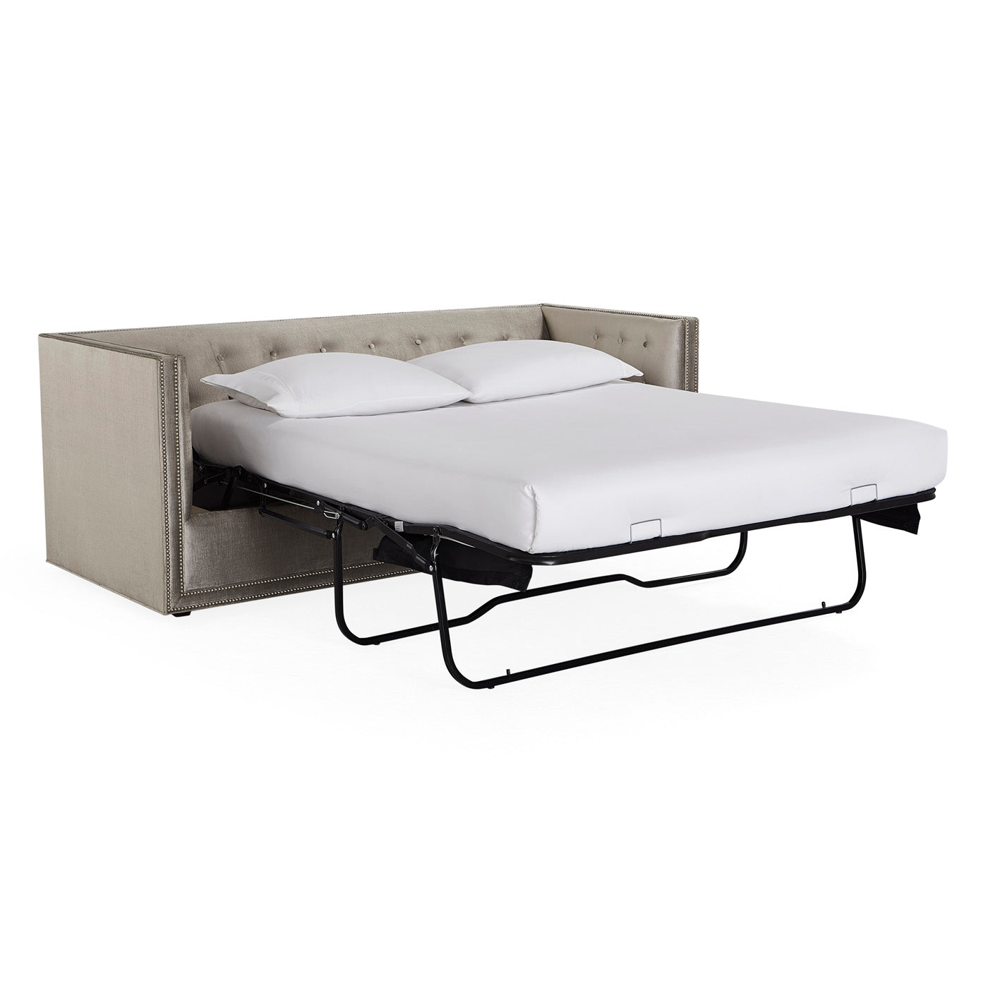 lampert sleeper sofa brussels charcoal velvet - alt view 2
