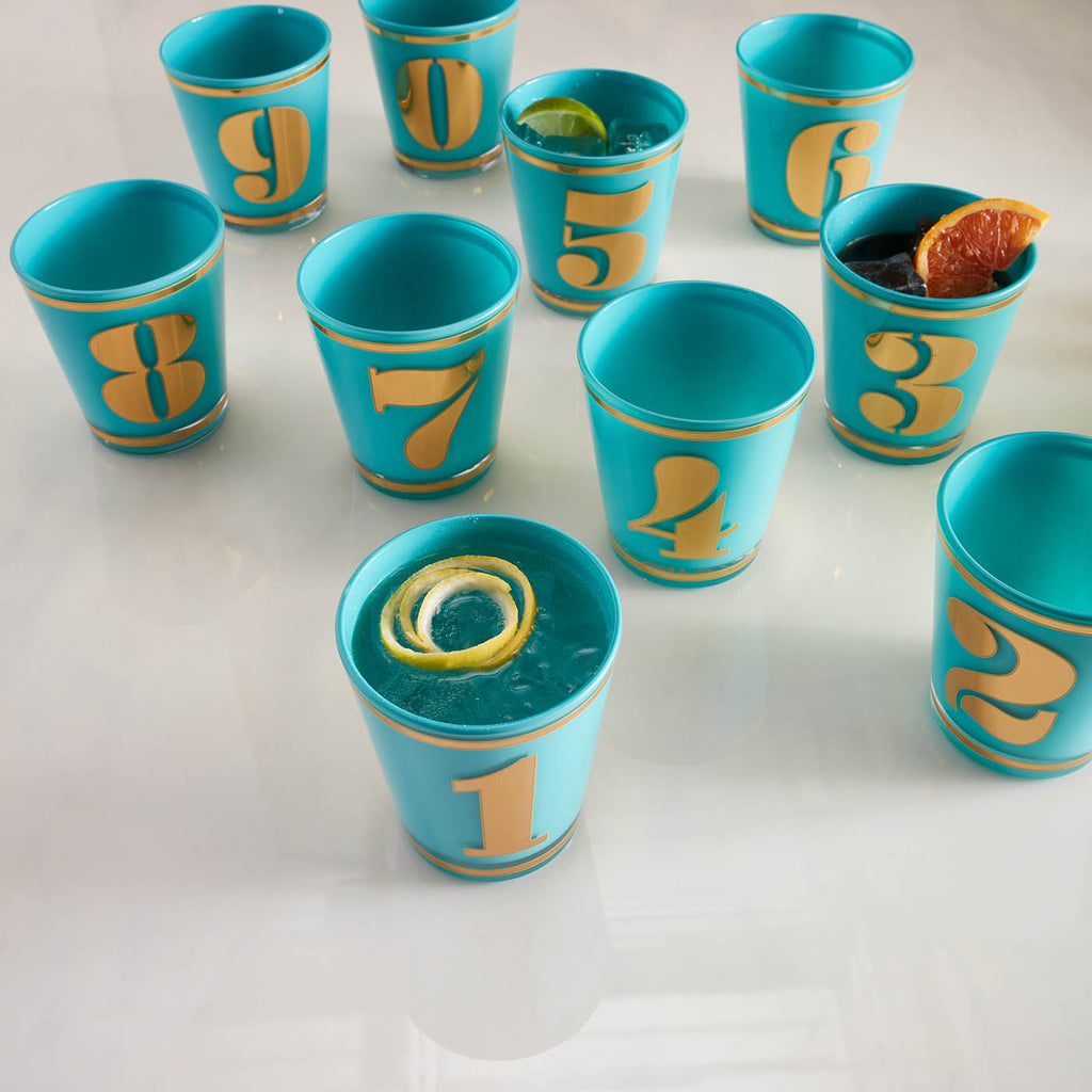 Lucky Number Rocks Glass Jonathan Adler