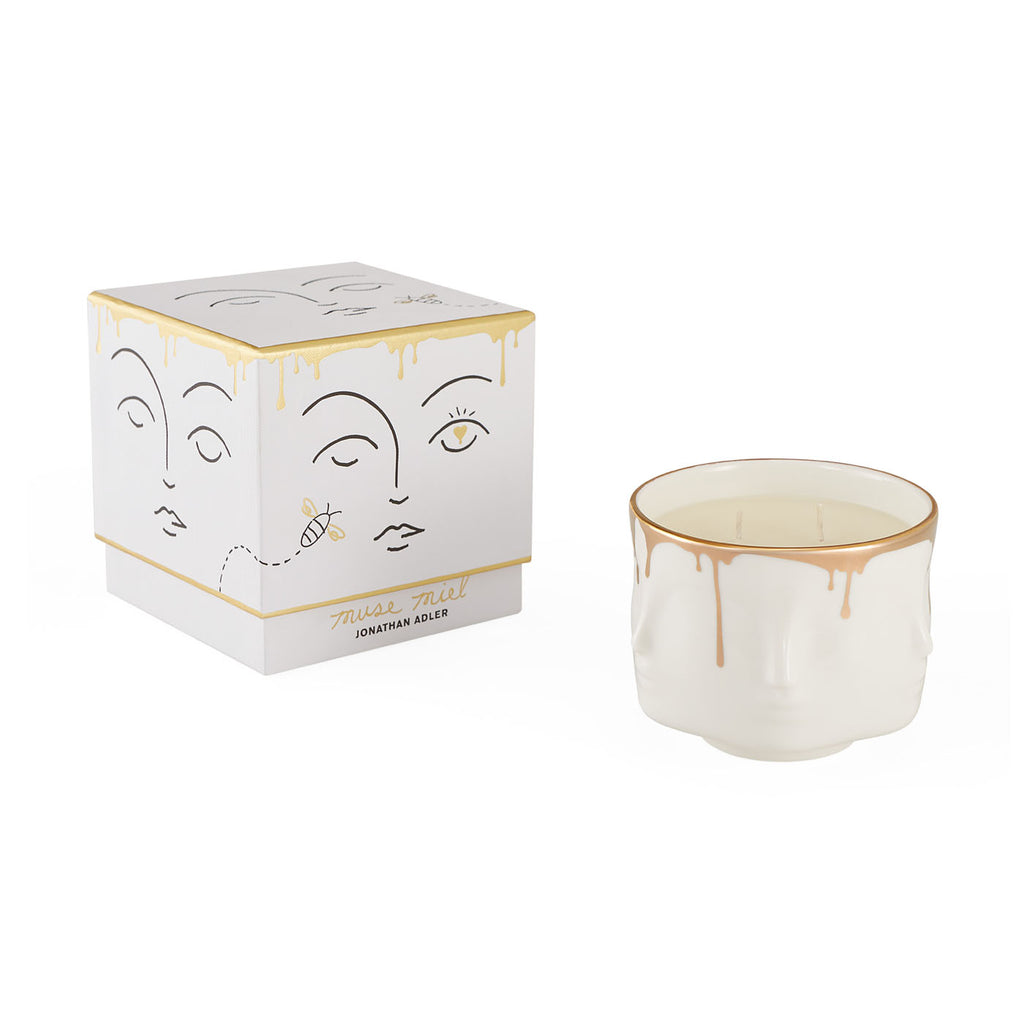 キャンドル JONATHAN ADLER MUSE D'OR CERAMIC CANDLE Muse D'Or scented candle in gold - Jonathan Adler | Mytheresa