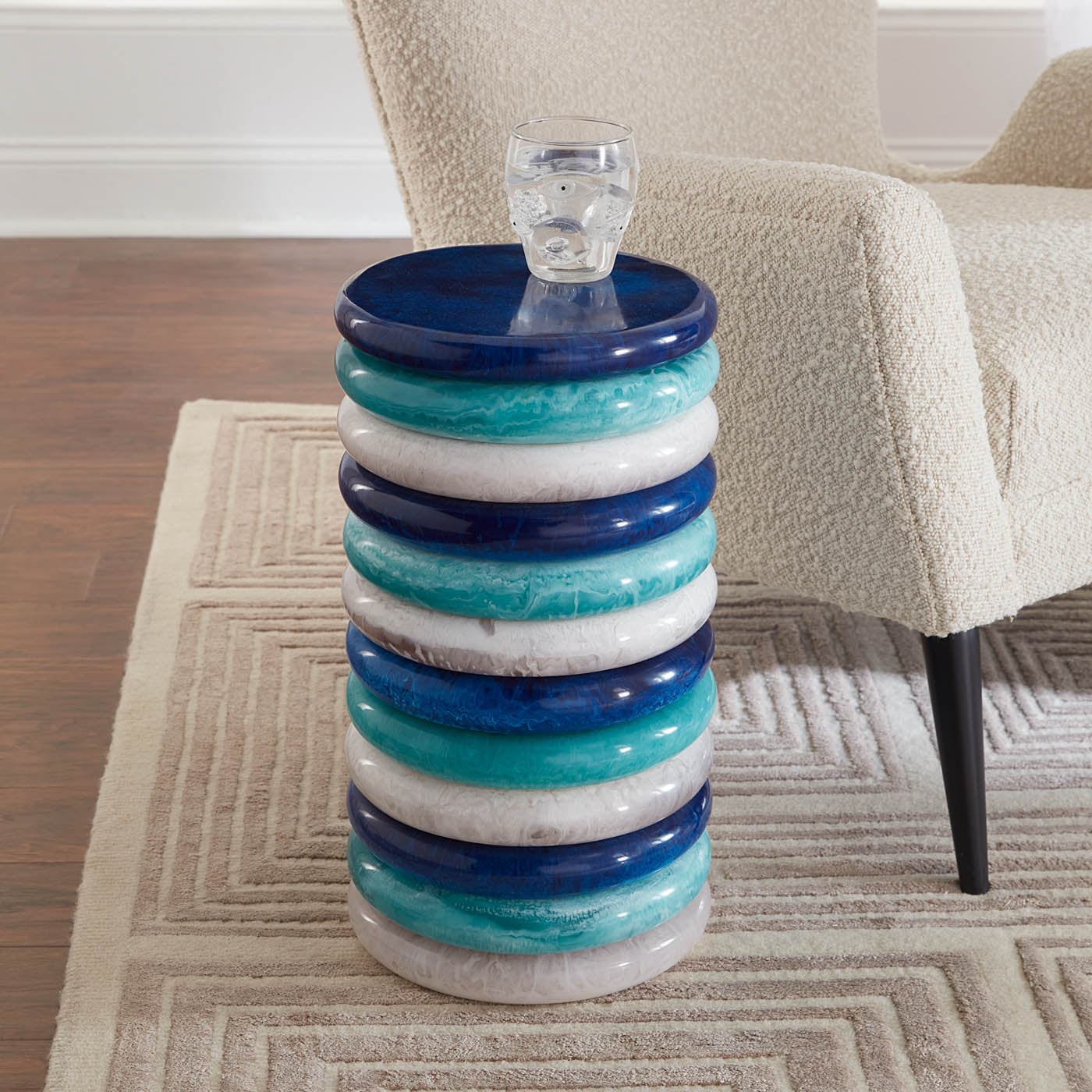 Mustique Accent Table - styled view