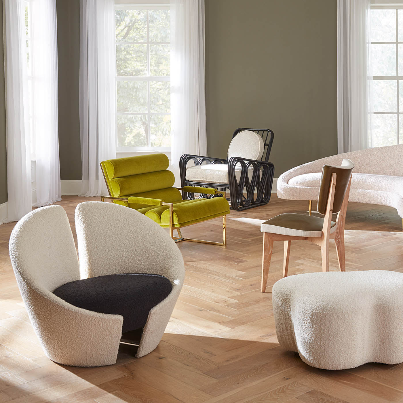 Marais Lounge Chair - side view