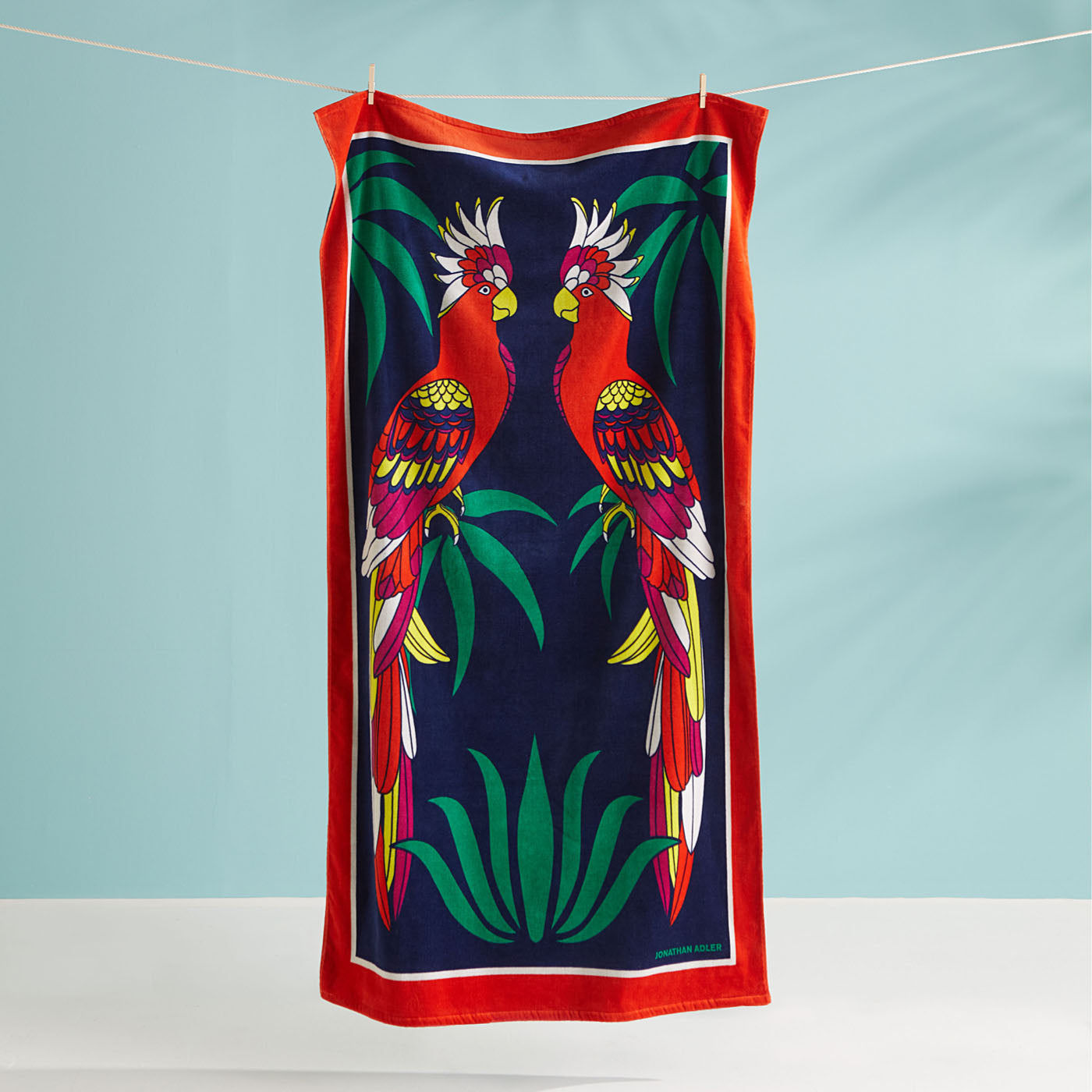 Parrots Beach Towel - style shot