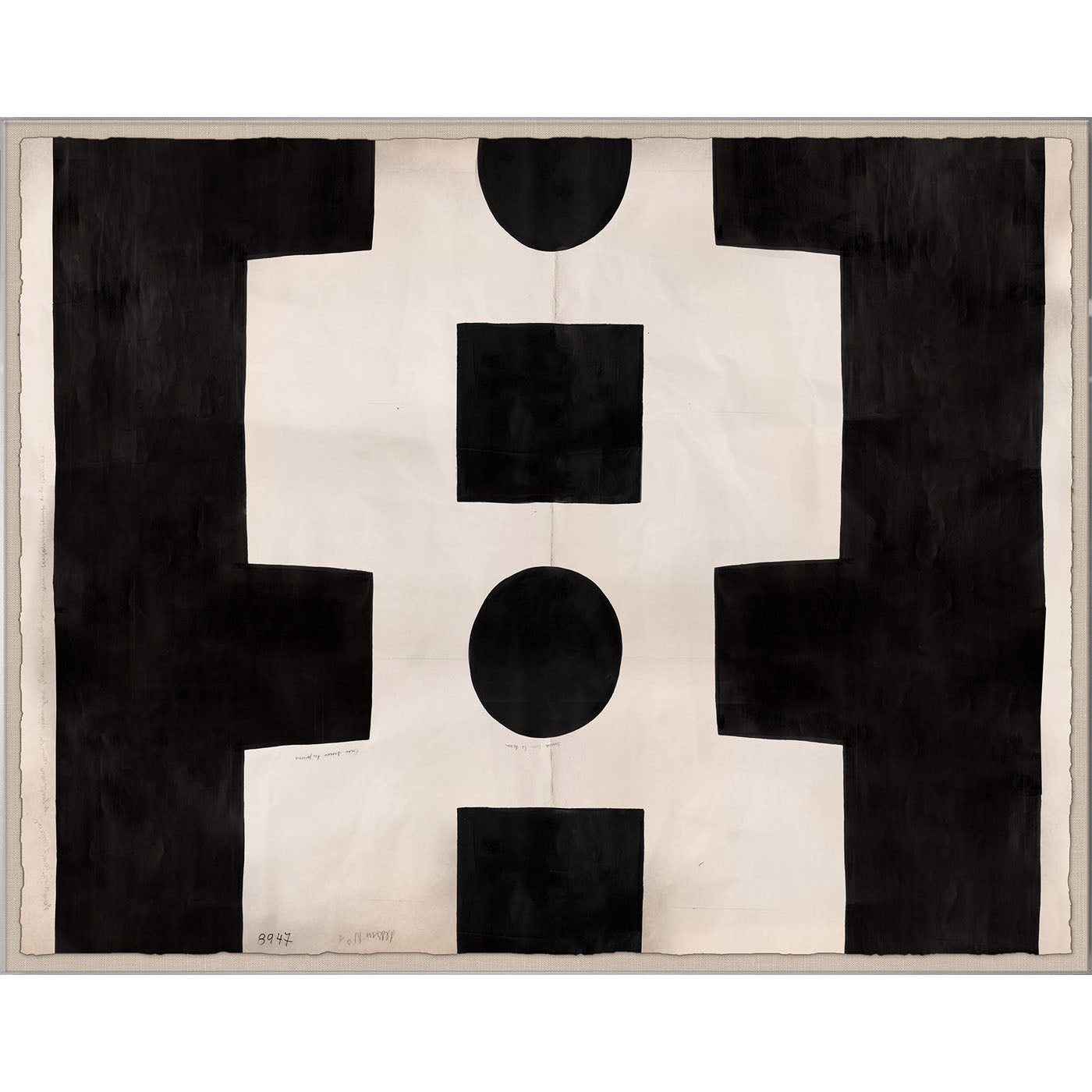 Paule Marrot Black and White Abstract - styled view