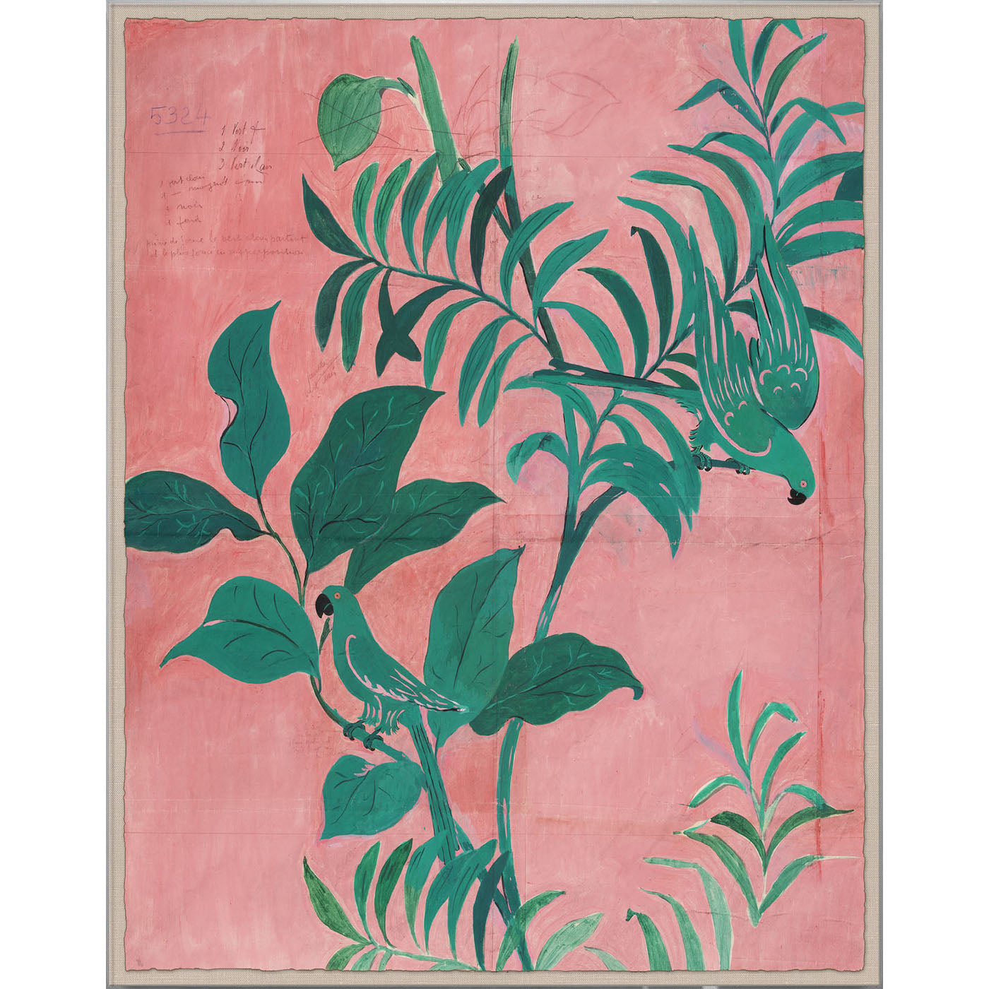 Paule Marrot Pink Birds - styled view