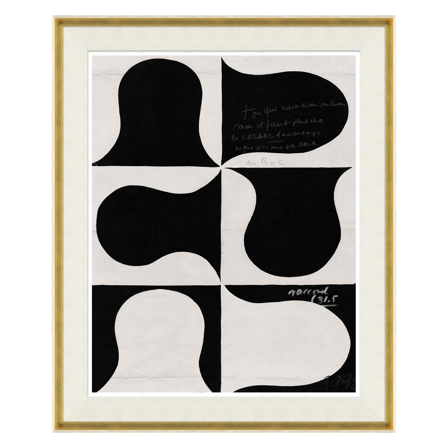 Paule Marrot - Black and White Abstract Series 1