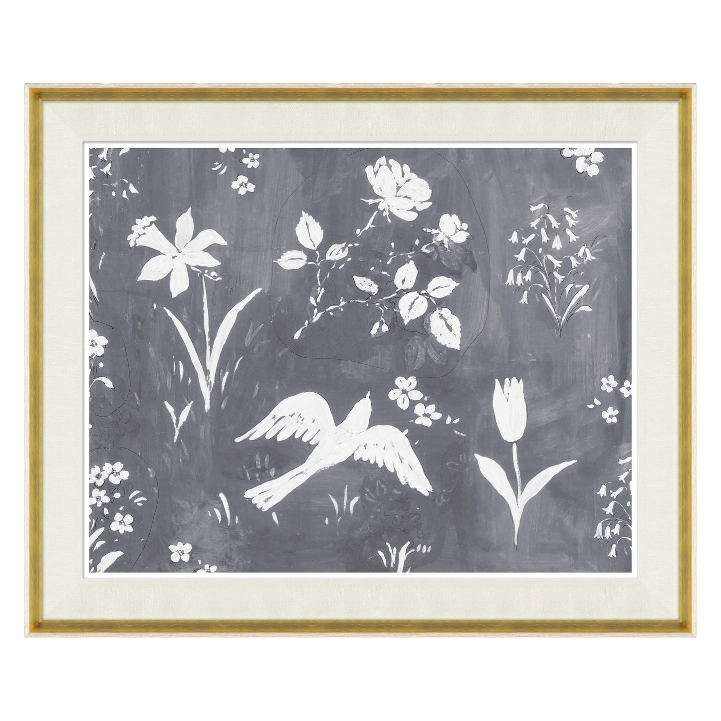 Paule Marrot - Flower Garden Gris