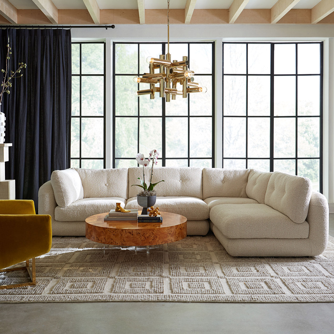 Pompidou Modular Sectional 4 Piece Angle View