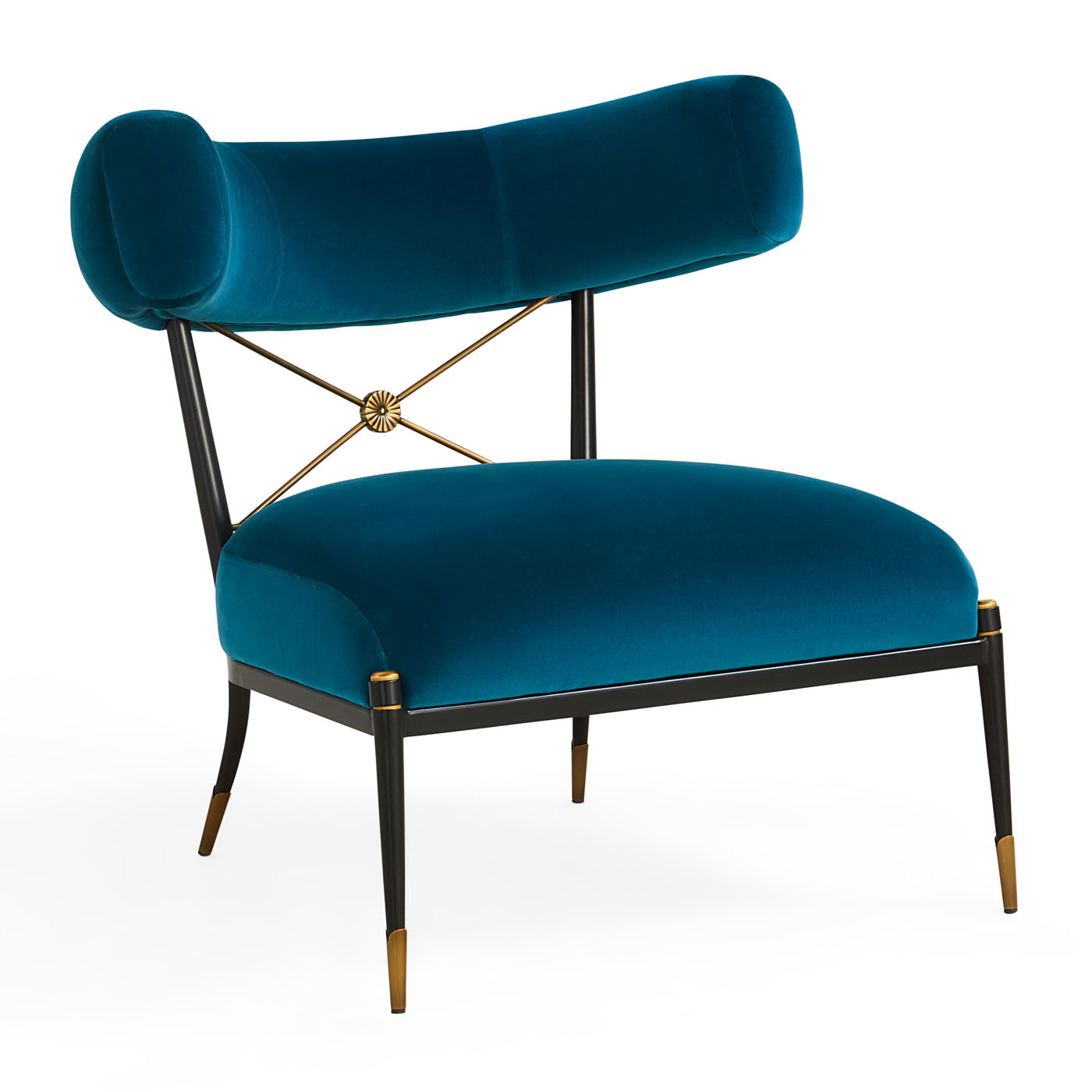 Rider Klismos Lounge Chair - angle view