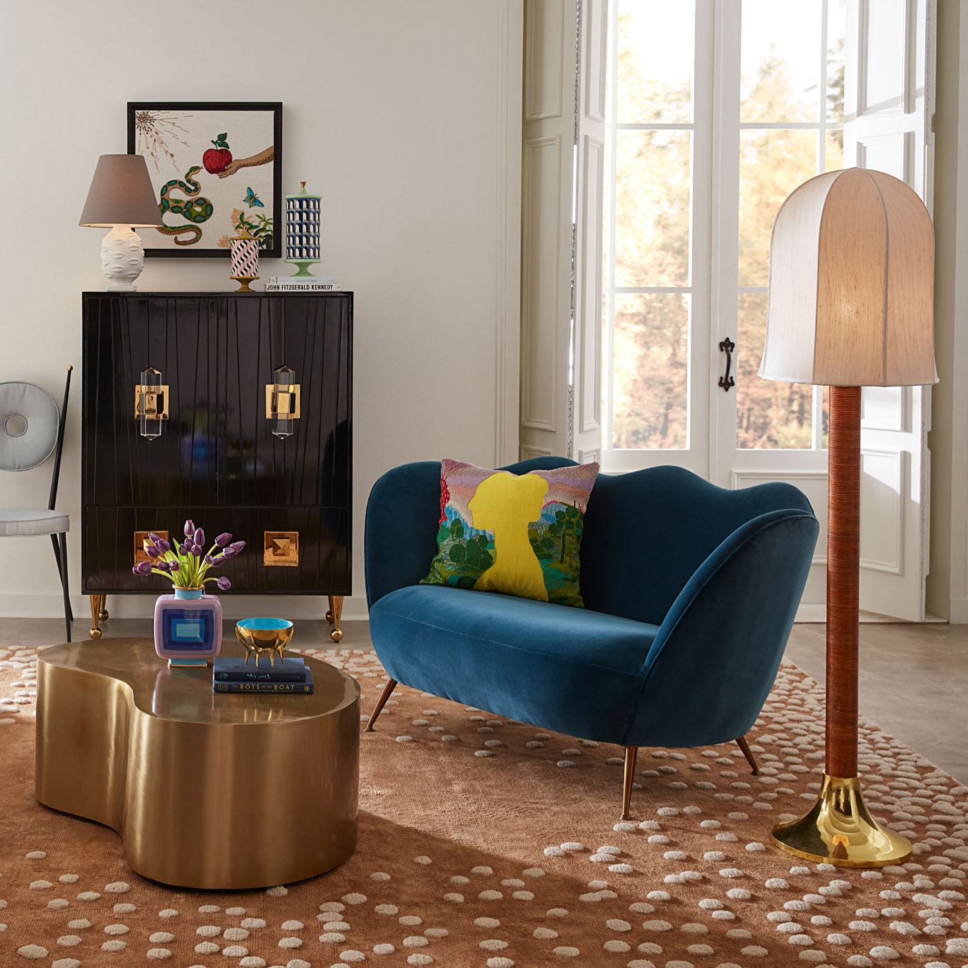 Ripple Apartment Sofa - styled view