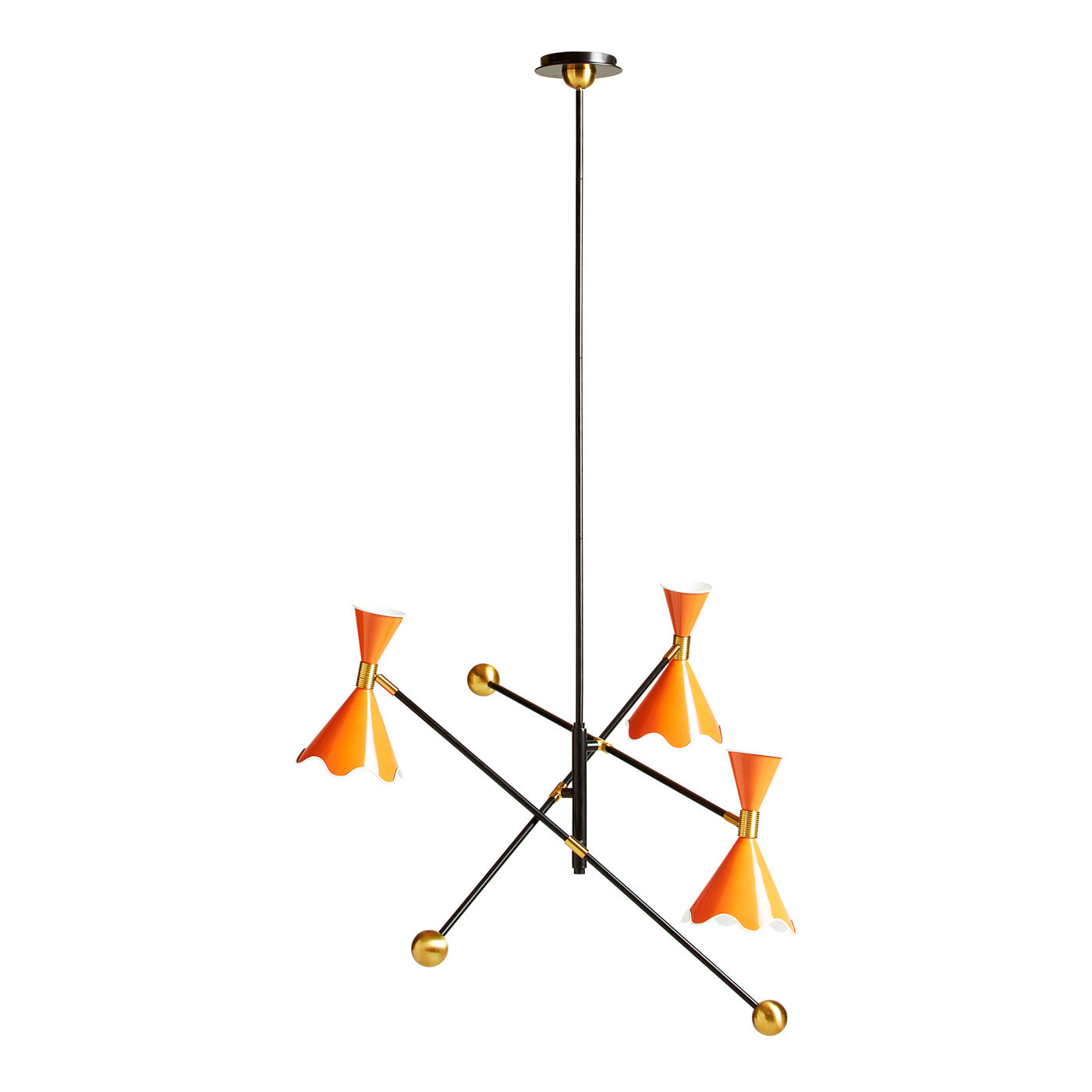 Ripple Articulating Chandelier - front view