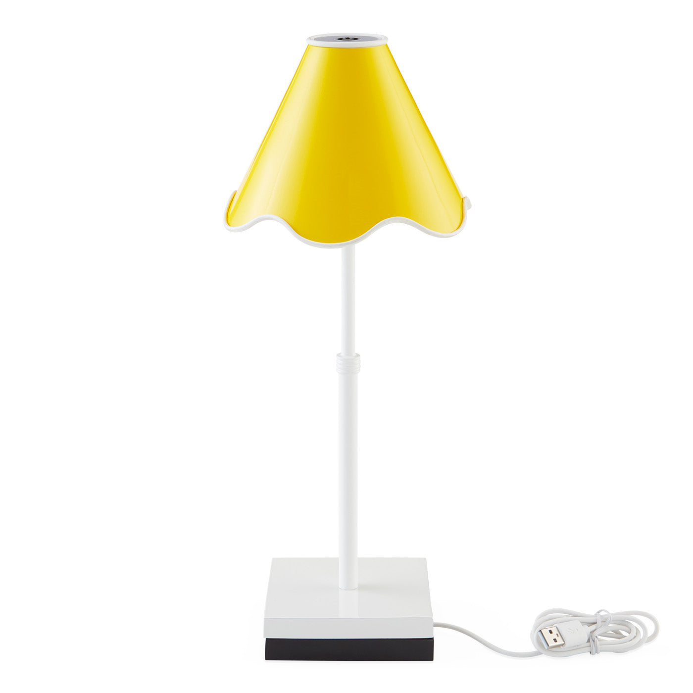 Ripple Rechargable LED Table Lamp Yellow White 4