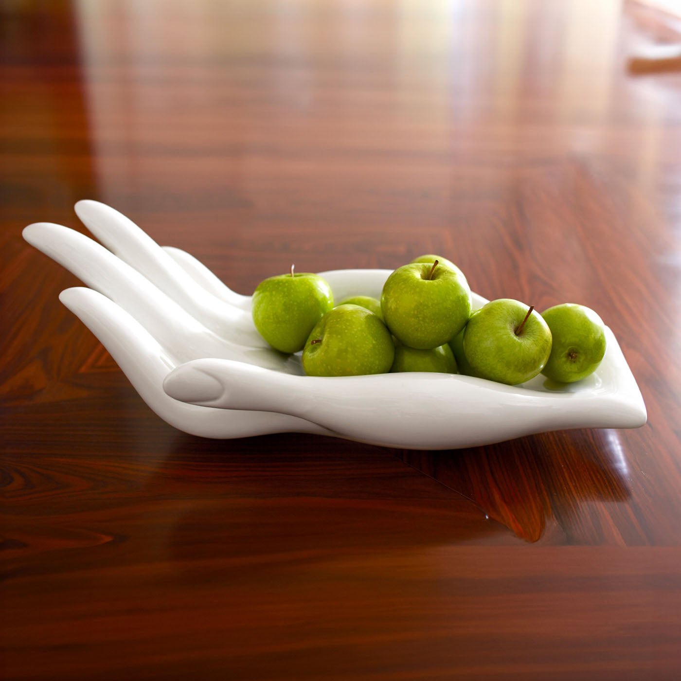 eve fruit bowl porcelain white - detail view