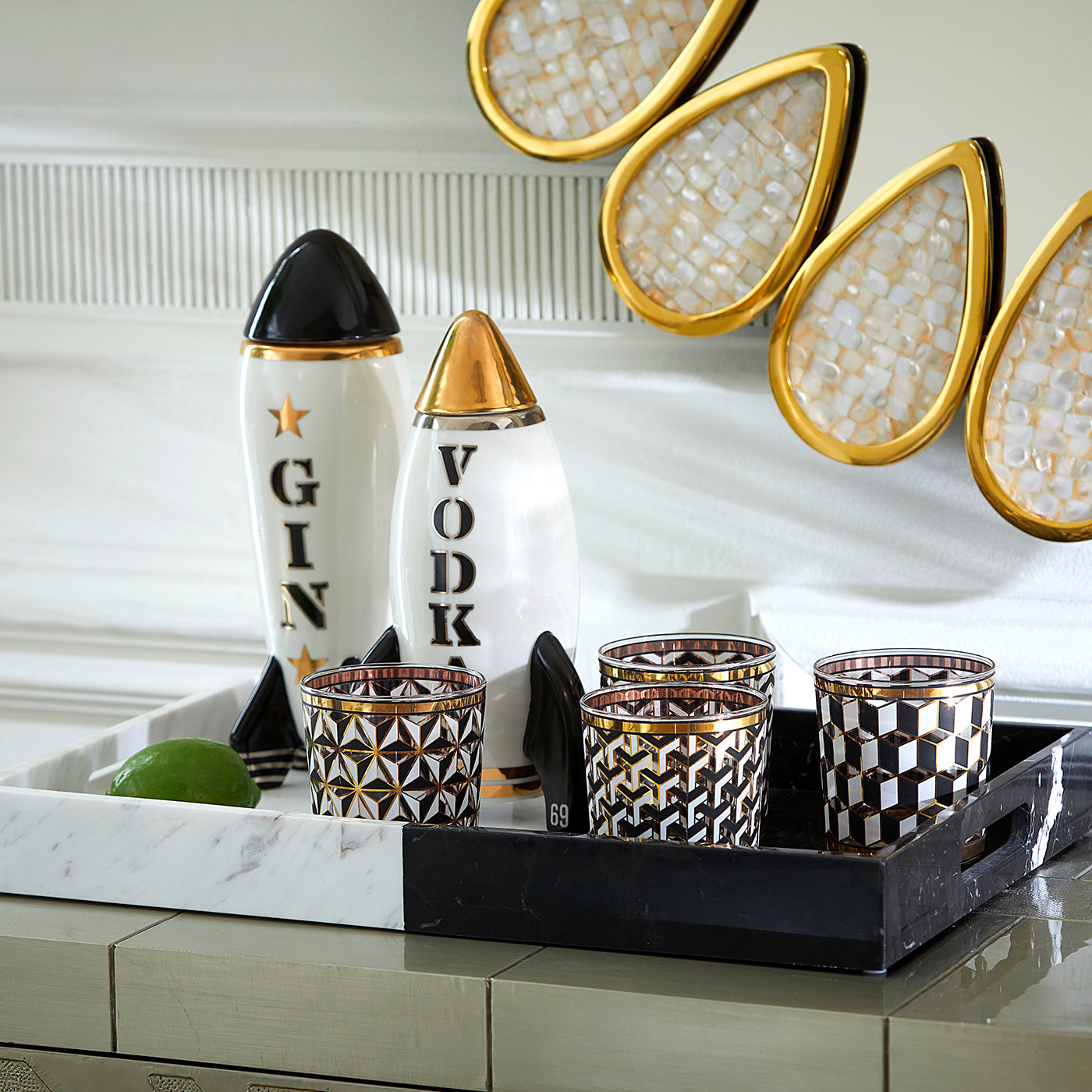 rocket decanter collection - styled view 5