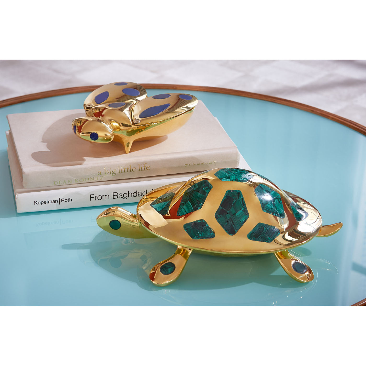 brass fly box brass turtle box - styled view 1