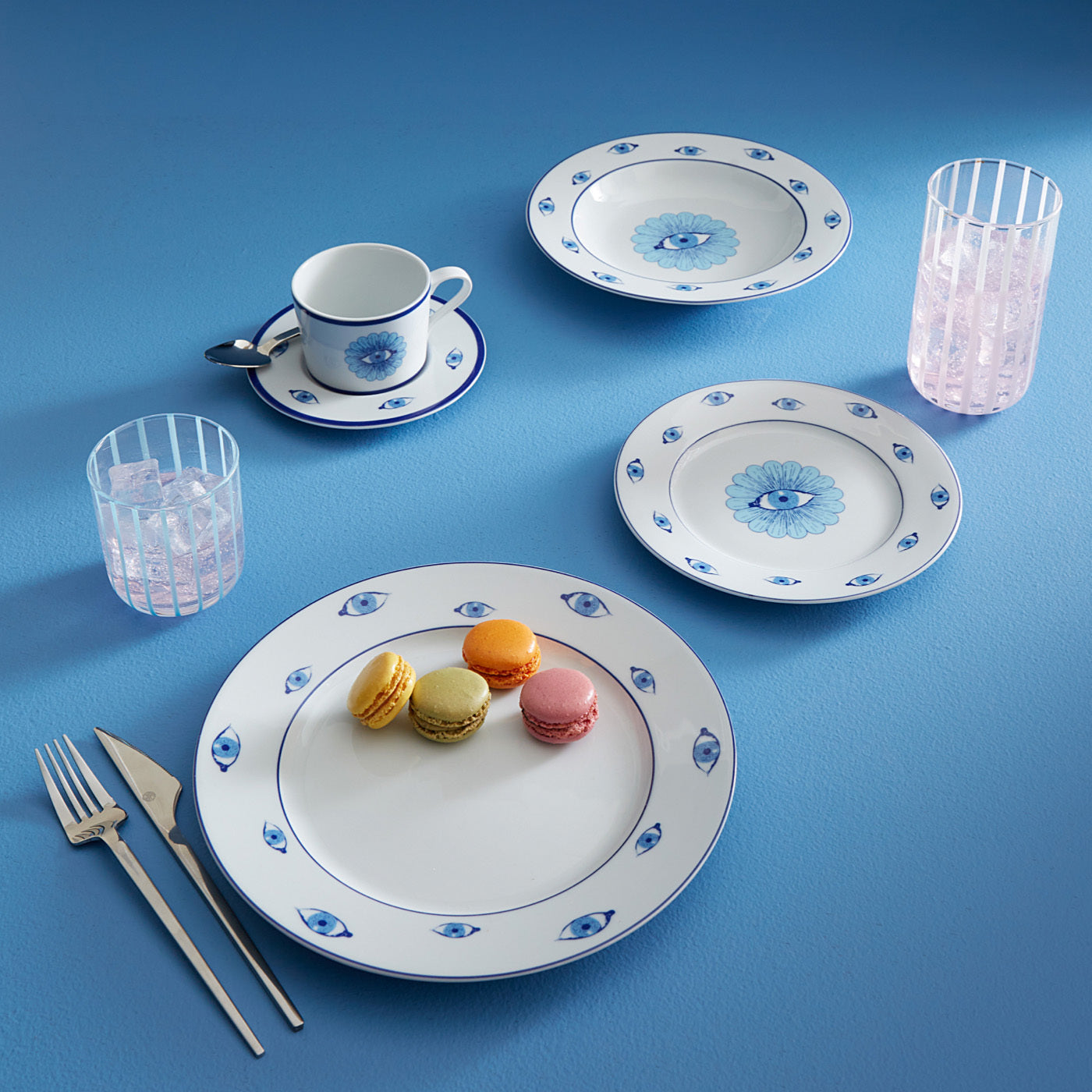 Druggist Dinner Plates Bundle - top view