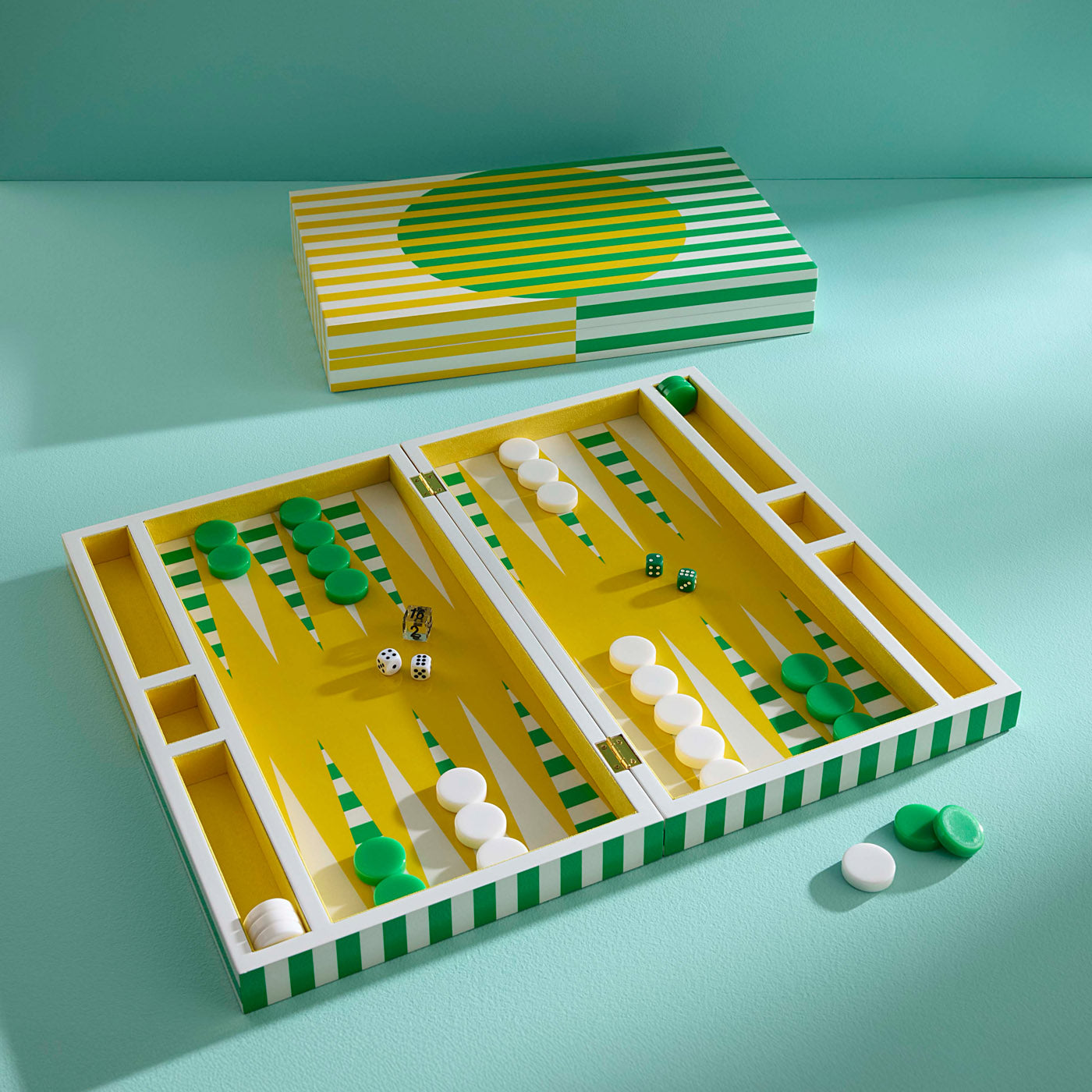 Copenhagen Backgammon Set - styled view