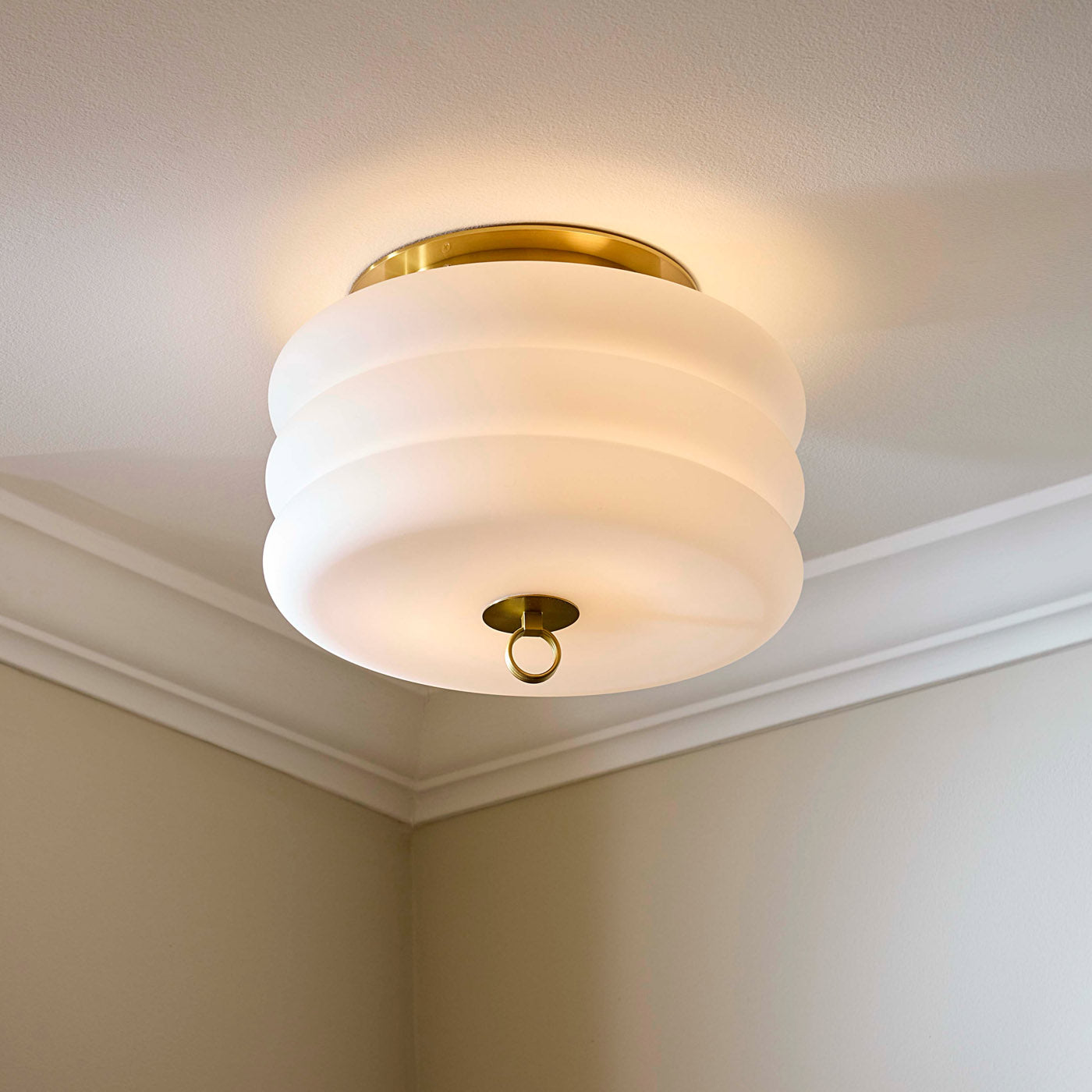 Alphaville Flush Mount - styled view