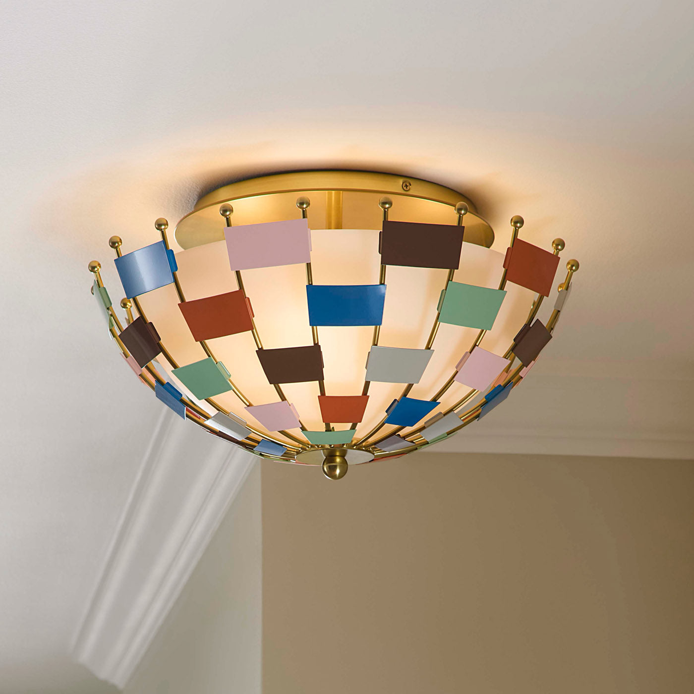 Miami Flush Mount - styled view