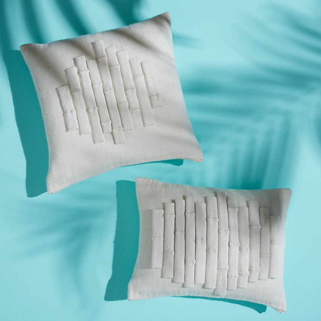 Bamboo Square Pillow Jonathan Adler