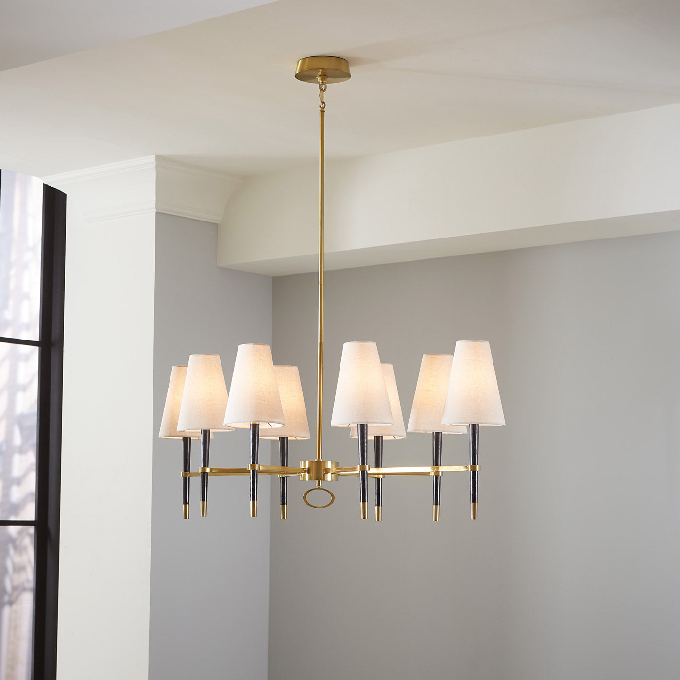 ventana oval chandelier styled