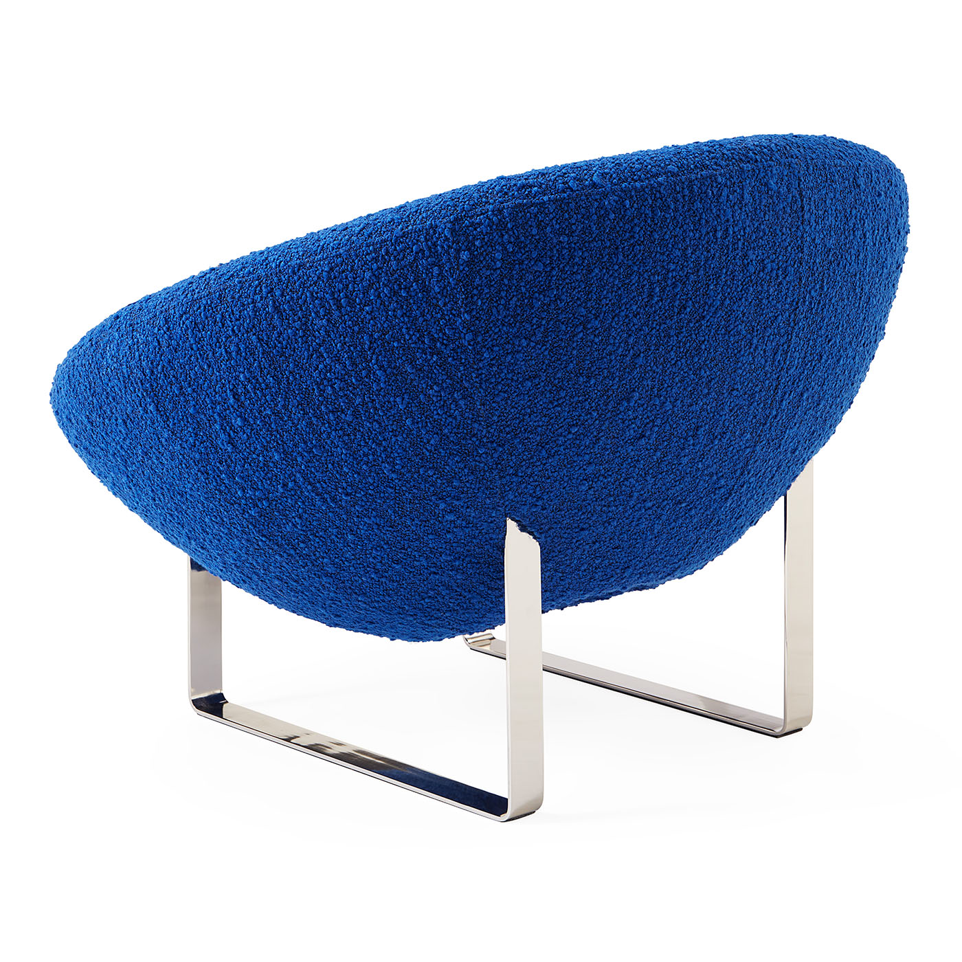 Saturn Lounge Chair in cirrus cobalt - back angle view