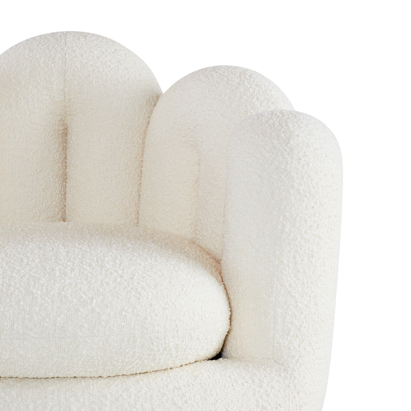 Serpentine Swivel Chair Olympus Snow - details view
