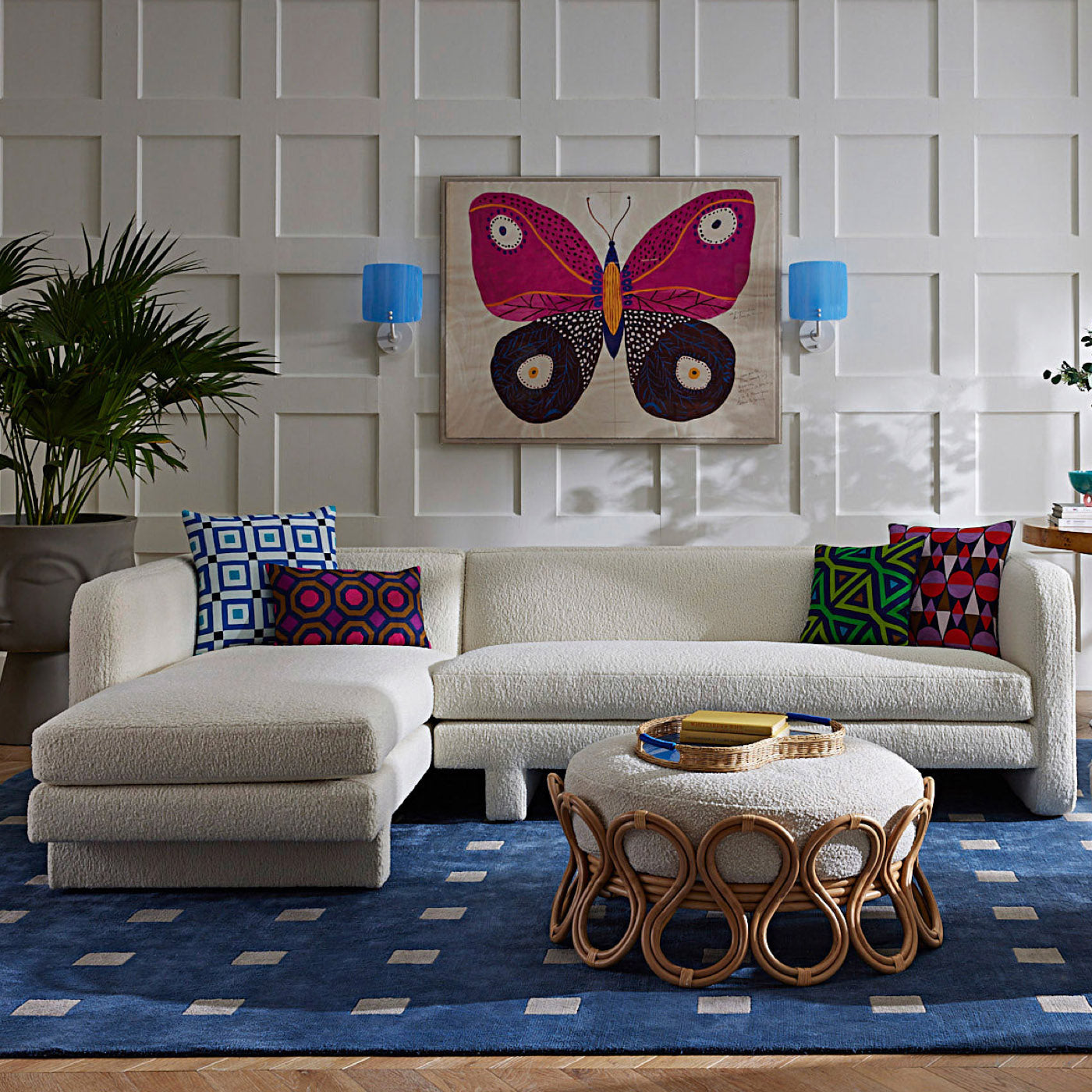 Paule Marrot Pink Butterfly - styled view