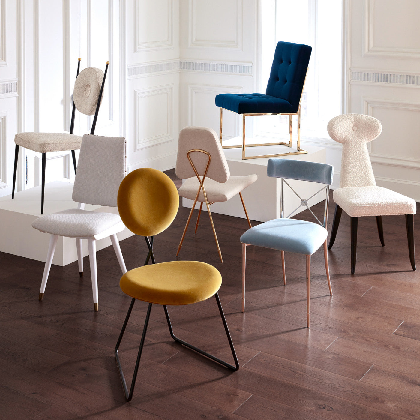 dining chair collection - styled view