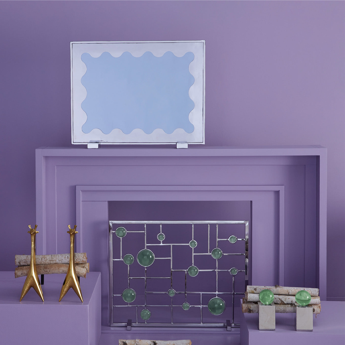 fire place accessories collection - styled view