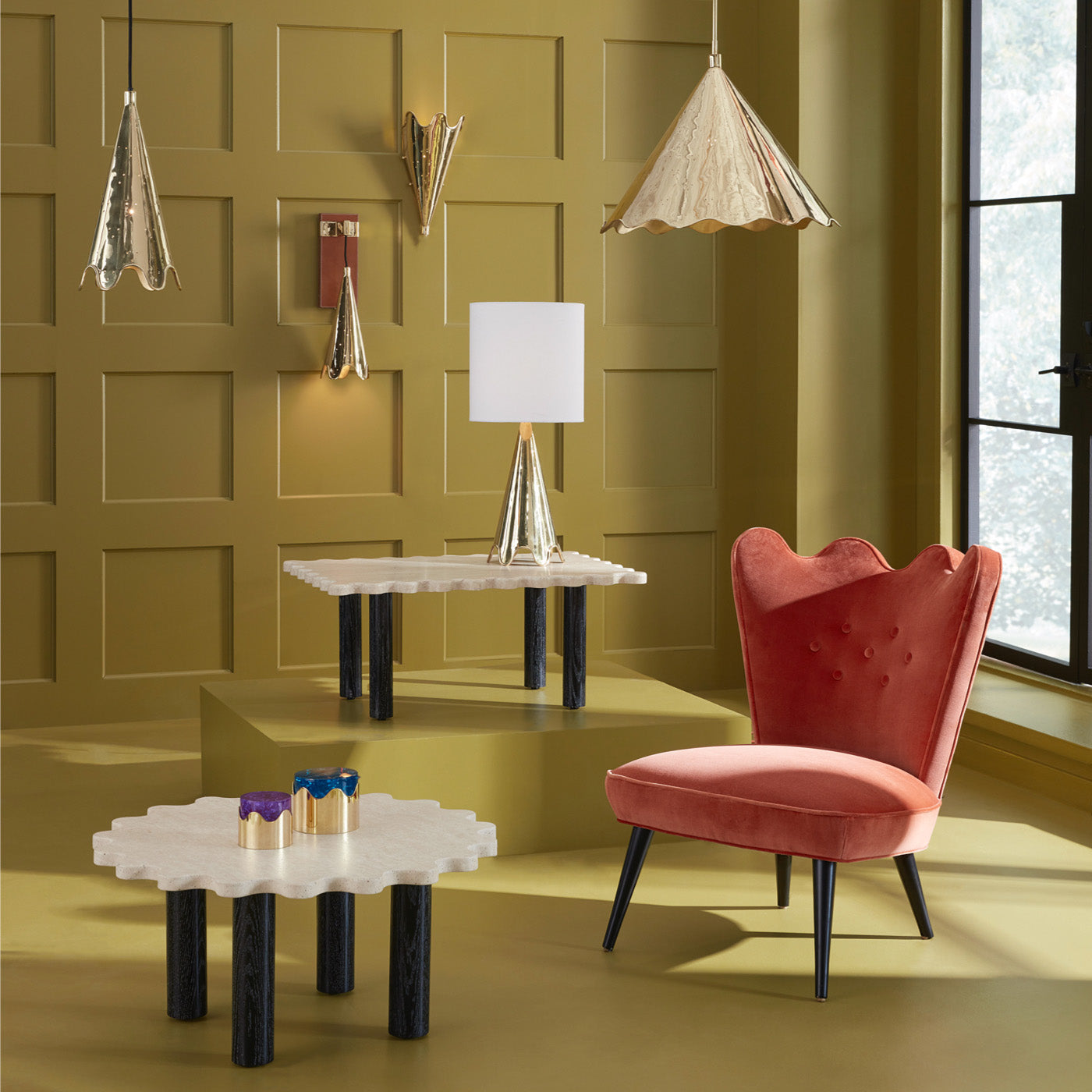 ripple furniture and lighting collection - styled view