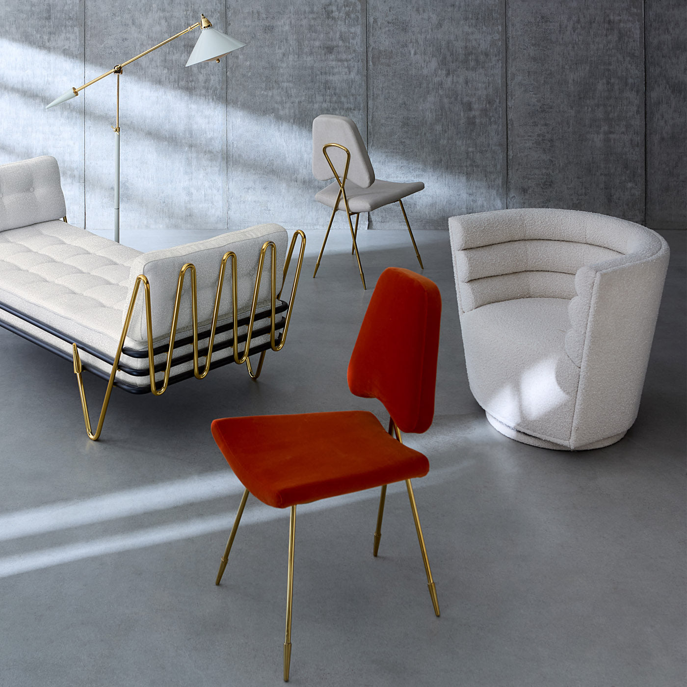 ether swivel chair oatmeal  - group view