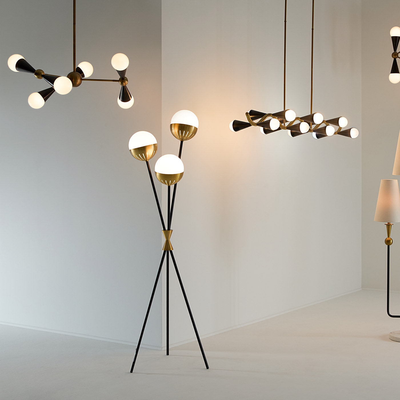 caracas tripod floor lamp group view