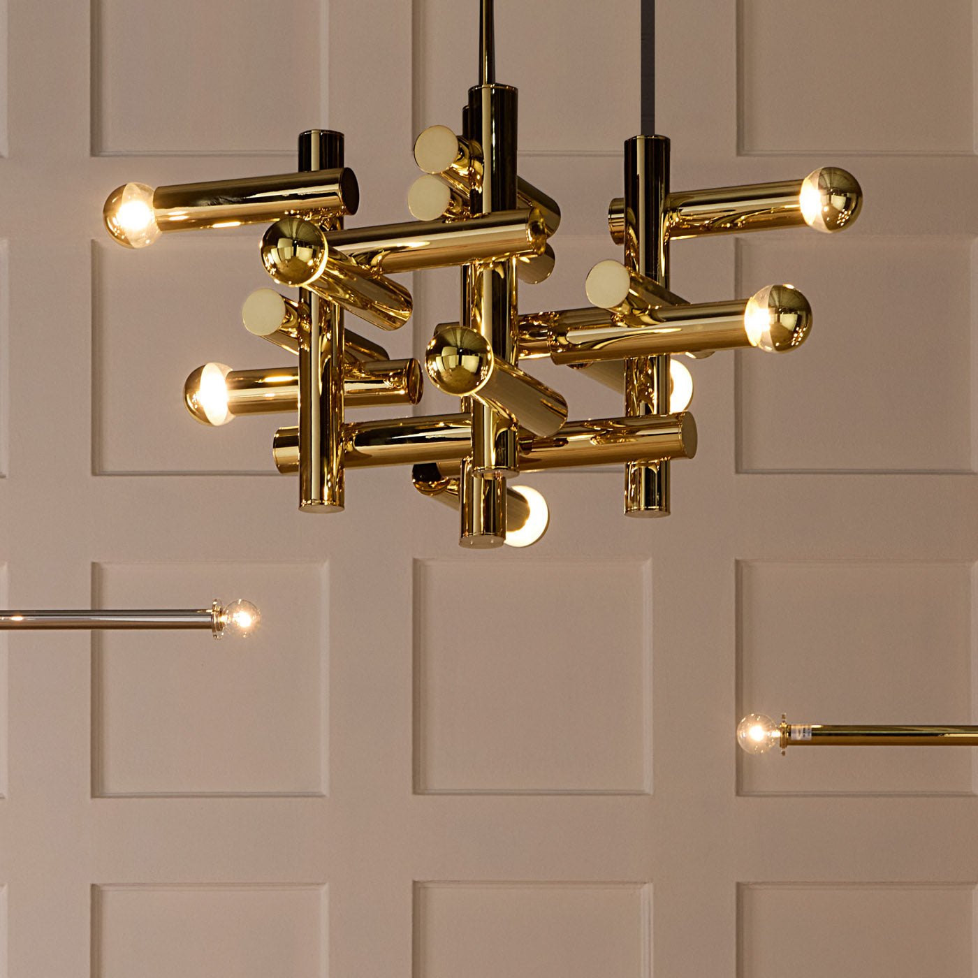 milano kinetic chandelier brass - collection view