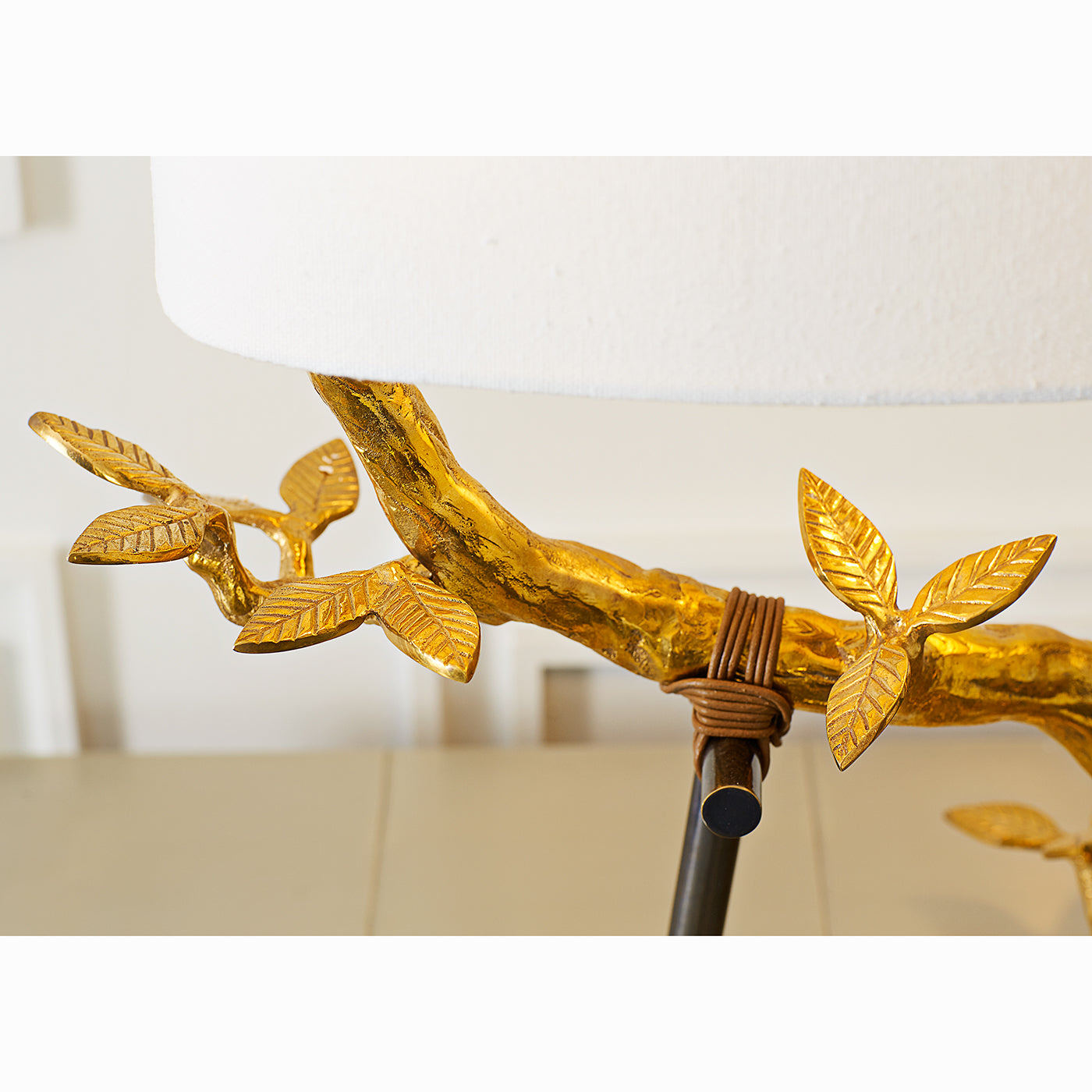 Kyoto Table Lamp on credenza - styled view